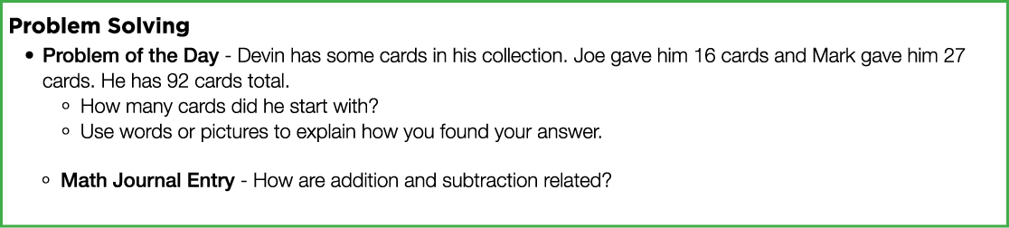 Problem Solving Problem of the Day - Devin has some cards in his collection  Joe gave him 16 cards and Mark gave him    